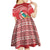 Wallis et Futuna Kingfisher Kid Short Sleeve Dress Polynesian Tropical Flowers