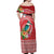 Wallis et Futuna Kingfisher Off Shoulder Maxi Dress Polynesian Tropical Flowers