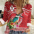 Wallis et Futuna Kingfisher Women Casual Shirt Polynesian Tropical Flowers