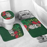 Maori Wheku Meri Kirihimete Personalised Bathroom Set All Green Indigenous Maori Motif - Polynesian Pride