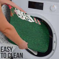 Maori Wheku Meri Kirihimete Personalised Bathroom Set All Green Indigenous Maori Motif - Polynesian Pride