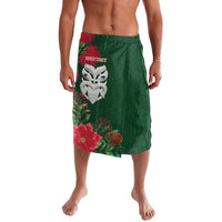 Maori Wheku Meri Kirihimete Personalised Lavalava All Green Indigenous Maori Motif LT9 Green - Polynesian Pride