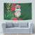 Maori Wheku Meri Kirihimete Personalised Tapestry All Green Indigenous Maori Motif - Polynesian Pride