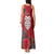 Maori Wheku Meri Kirihimete Personalised Tank Maxi Dress All Red Indigenous Maori Motif - Polynesian Pride