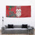 Maori Wheku Meri Kirihimete Personalised Tapestry All Red Indigenous Maori Motif - Polynesian Pride
