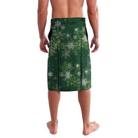 Tui Meri Kirihimete Personalised Lavalava Pohutukawa Flowers Green Motif LT9 - Polynesian Pride