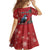Tui Meri Kirihimete Personalised Family Matching Puletasi and Hawaiian Shirt Pohutukawa Flowers Red Motif - Polynesian Pride