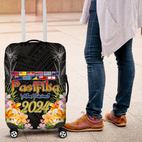 Pasifika Vibes Festival 2024 Auckland Luggage Cover LT9 Black - Polynesian Pride