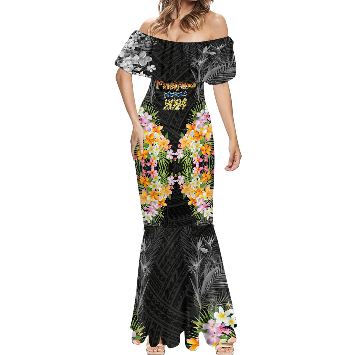 Pasifika Vibes Festival 2024 Auckland Mermaid Dress LT9 - Polynesian Pride