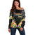 Pasifika Vibes Festival 2024 Auckland Off Shoulder Sweater LT9 Women Black - Polynesian Pride