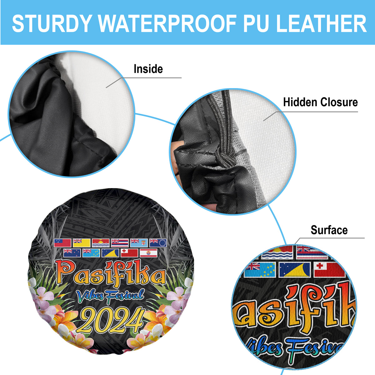 Pasifika Vibes Festival 2024 Auckland Spare Tire Cover