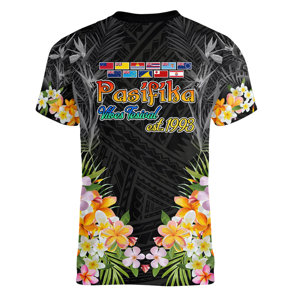 Pasifika Vibes Festival 2024 Auckland Women V Neck T Shirt LT9 - Polynesian Pride