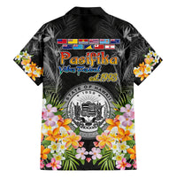 Pasifika Vibes Festival 2024 Family Matching Off Shoulder Short Dress and Hawaiian Shirt Kanaka Maoli With Hawaiian Islands LT9 - Polynesian Pride