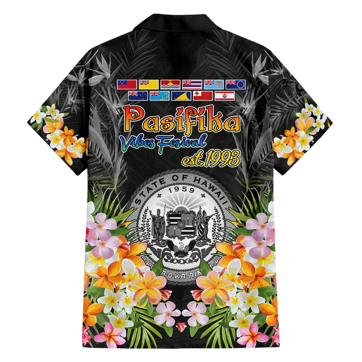 Pasifika Vibes Festival 2024 Family Matching Puletasi and Hawaiian Shirt Kanaka Maoli With Hawaiian Islands LT9 - Polynesian Pride