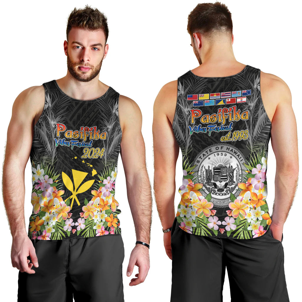 Pasifika Vibes Festival 2024 Men Tank Top Kanaka Maoli With Hawaiian Islands LT9 - Polynesian Pride