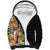 Hawaii Tropical Flowers Tribal Pattern Sherpa Hoodie No1 LT9 Unisex Black - Polynesian Pride