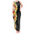 Hawaii Tropical Flowers Tribal Pattern Tank Maxi Dress No2 LT9 Women Black - Polynesian Pride