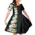 Hawaii Tropical Flowers Tribal Pattern Family Matching Tank Maxi Dress and Hawaiian Shirt No3 LT9 Daughter's Dress Black - Polynesian Pride
