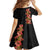 Hawaii Tropical Flowers Tribal Pattern Family Matching Long Sleeve Bodycon Dress and Hawaiian Shirt No4 LT9 - Polynesian Pride