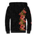 Hawaii Tropical Flowers Tribal Pattern Sherpa Hoodie No4 LT9 - Polynesian Pride