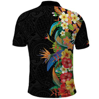 Hawaii Tropical Flowers Tribal Pattern Polo Shirt No5 LT9 - Polynesian Pride
