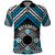 Personalised Aotearoa Niho Taniwha Motif Polo Shirt Blue Style