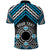 Personalised Aotearoa Niho Taniwha Motif Polo Shirt Blue Style
