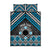 Personalised Aotearoa Niho Taniwha Motif Quilt Bed Set Blue Style