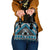 Personalised Aotearoa Niho Taniwha Motif Shoulder Handbag Blue Style