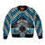 Personalised Aotearoa Niho Taniwha Motif Sleeve Zip Bomber Jacket Blue Style