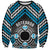 Personalised Aotearoa Niho Taniwha Motif Sweatshirt Blue Style