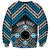 Personalised Aotearoa Niho Taniwha Motif Sweatshirt Blue Style