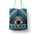 Personalised Aotearoa Niho Taniwha Motif Tote Bag Blue Style - Polynesian Pride