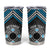 Personalised Aotearoa Niho Taniwha Motif Tumbler Cup Blue Style