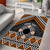 Personalised Aotearoa Niho Taniwha Motif Area Rug Gold Style