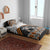 Personalised Aotearoa Niho Taniwha Motif Bedding Set Gold Style