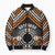 Personalised Aotearoa Niho Taniwha Motif Bomber Puffer Jacket Gold Style - Polynesian Pride