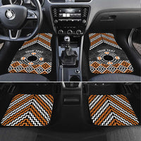 Personalised Aotearoa Niho Taniwha Motif Car Mats Gold Style