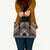 Personalised Aotearoa Niho Taniwha Motif Leather Bag Gold Style - Polynesian Pride