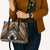 Personalised Aotearoa Niho Taniwha Motif Leather Bag Gold Style - Polynesian Pride