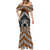Personalised Aotearoa Niho Taniwha Motif Mermaid Dress Gold Style