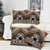 Personalised Aotearoa Niho Taniwha Motif Pillow Cover Gold Style - Polynesian Pride