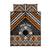 Personalised Aotearoa Niho Taniwha Motif Quilt Bed Set Gold Style