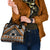 Personalised Aotearoa Niho Taniwha Motif Shoulder Handbag Gold Style