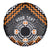 Personalised Aotearoa Niho Taniwha Motif Spare Tire Cover Gold Style