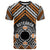 Personalised Aotearoa Niho Taniwha Motif T Shirt Gold Style