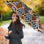 Personalised Aotearoa Niho Taniwha Motif Umbrella Gold Style - Polynesian Pride