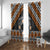 Personalised Aotearoa Niho Taniwha Motif Window Curtain Gold Style