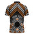 Personalised Aotearoa Niho Taniwha Motif Zipper Polo Shirt Gold Style - Polynesian Pride