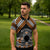 Personalised Aotearoa Niho Taniwha Motif Zipper Polo Shirt Gold Style - Polynesian Pride